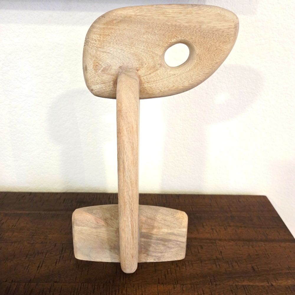 Crate&Barrel Bird Décor Light/Medium Wood Home Decor Accents Abstract Sculpture